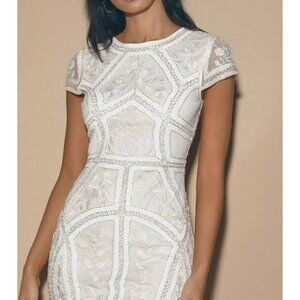 Brand new with tags LuLus Spread Your Shine White Dress Large